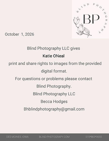 ONeal Print share release form